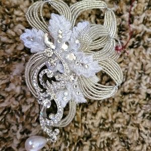 Wedding beaded hair accessory